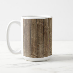Brown Wood Pattern Handsome Rustic Coffee Mug