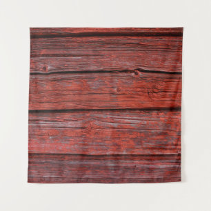 Brown wood plank tapestry