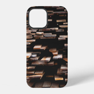 Brown wood planks photography iPhone 12 case