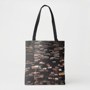 Brown wood planks photography tote bag
