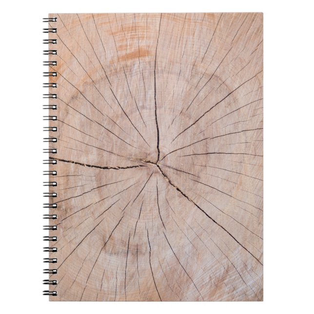 Brown wood slab notebook (Front)