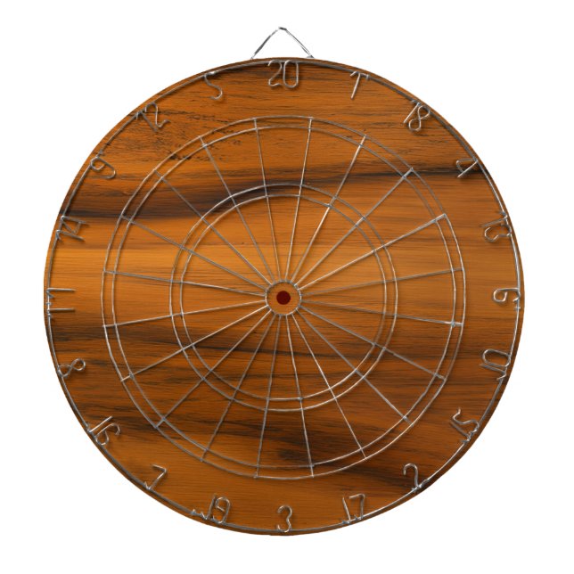Brown Wood Texture Dartboard (Front)