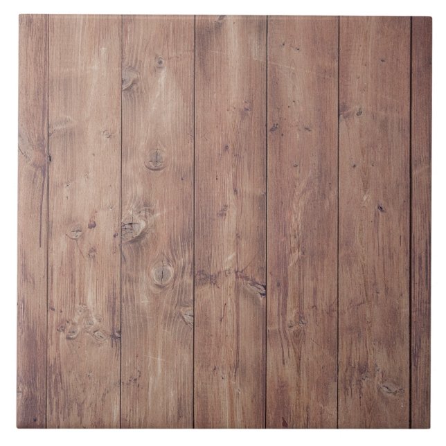 Brown wood wall texture ceramic tile (Front)