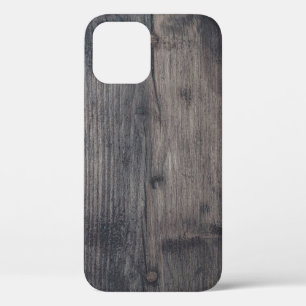 Brown wooden board iPhone 12 case