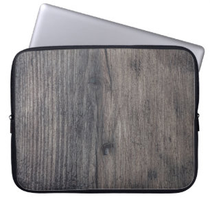 Brown wooden board laptop sleeve