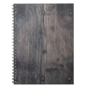 Brown wooden board notebook