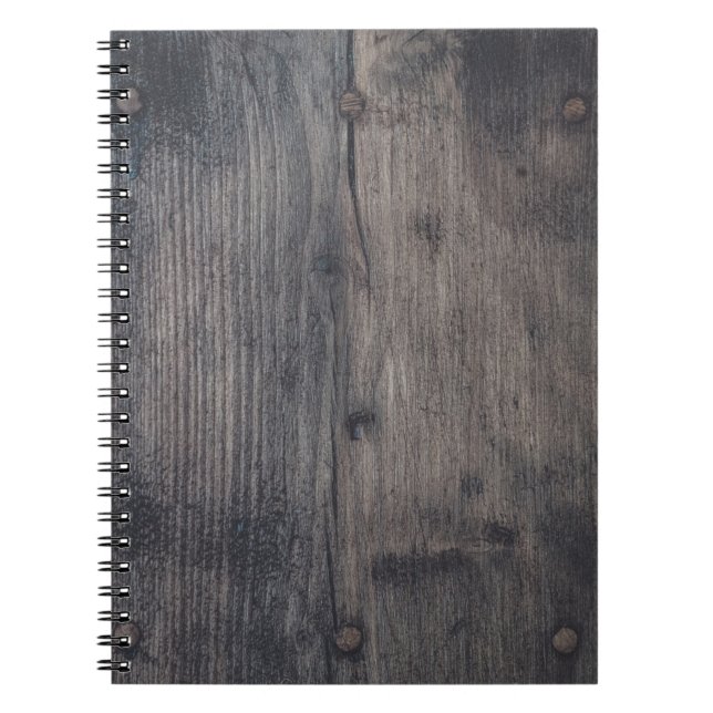 Brown wooden board notebook (Front)