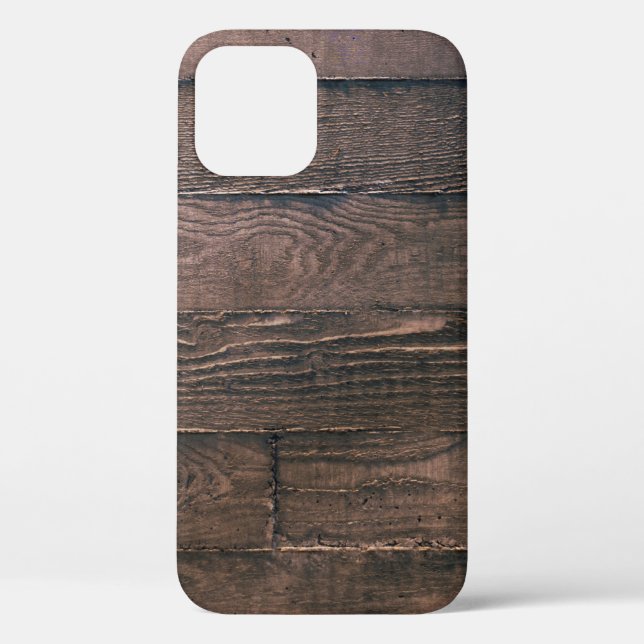 Brown wooden boards Case-Mate iPhone case (Back)