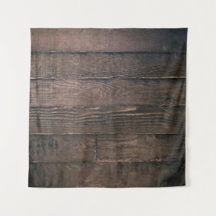 Brown wooden boards tapestry