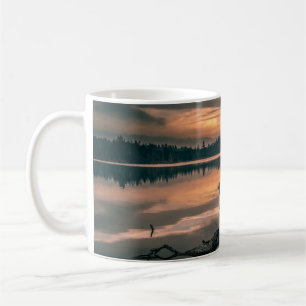 BROWN WOODEN DOCK DURING DAYTIME COFFEE MUG
