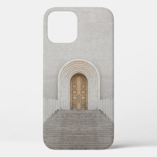 BROWN WOODEN DOOR iPhone 12 CASE