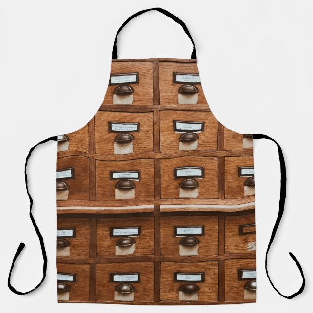 Brown wooden drawer apron (Front)