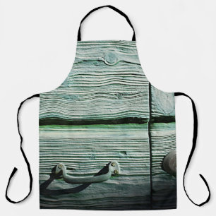 Brown wooden drawer apron