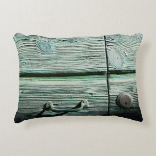 Brown wooden drawer decorative cushion