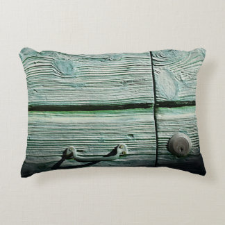 Brown wooden drawer decorative cushion