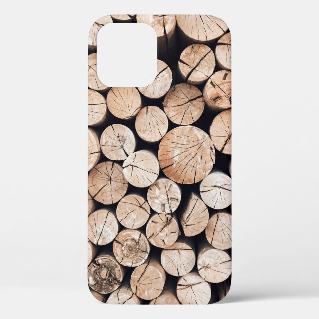 Brown wooden log lot Case-Mate iPhone case (Back)