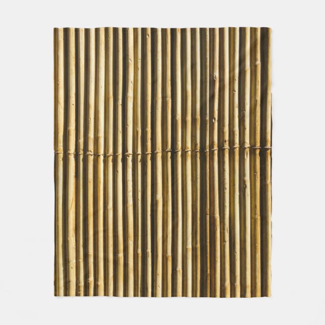 Brown wooden panel fleece blanket (Front)
