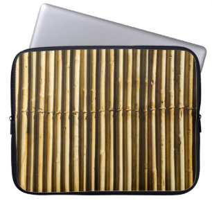 Brown wooden panel laptop sleeve