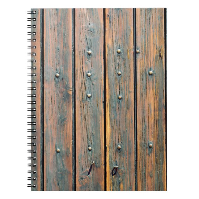 Brown wooden panel notebook (Front)