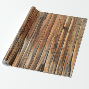 Brown wooden surface wrapping paper
