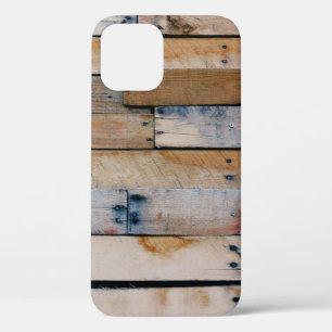 Brown wooden wall iPhone 12 case