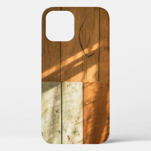 Brown wooden wall iPhone 12 case