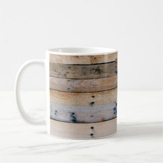 Brown wooden wall coffee mug