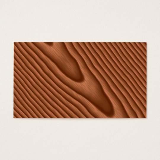 Brown Woodgrain Textured Business Card