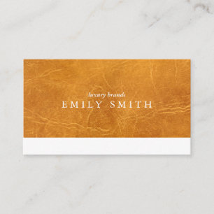 Brown Worn Leather Texture Business Card