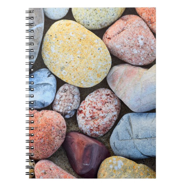 Brown yellow and grey stones notebook (Front)