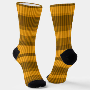 brown yellow  monochrome stripes  socks