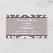 Brown Zebra Appointment Reminder Business Card