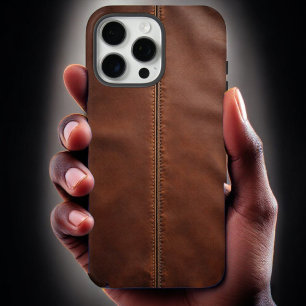 Brown Zippered Sleeve iPhone 16 Pro Max Case
