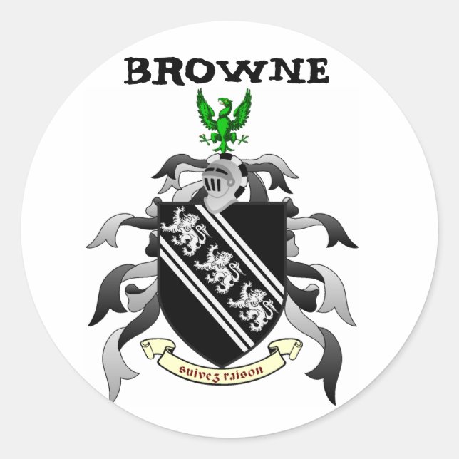 Browne Crest Sticker (Front)