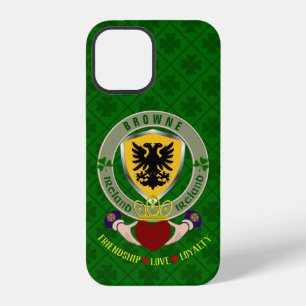 Browne Irish Shield & Claddagh Personalised iPhone 12 Case