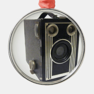 Brownie Antique Camera Metal Ornament