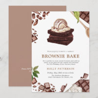 Brownie Bake | Baking Themed Housewarming Invitati
