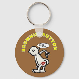 BROWNIE BUTTON KEY RING