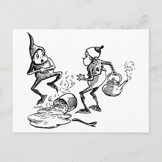 Brownie Cradling Hurt Hand Postcard (Front)