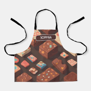 Brownie Retro Colourful Personalised Pattern Apron