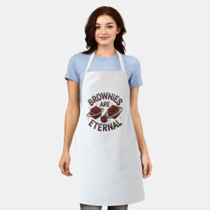 Brownies Are Eternal - chocolate lovers design Apron
