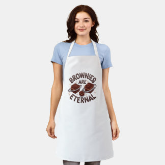 Brownies Are Eternal - chocolate lovers design Apron