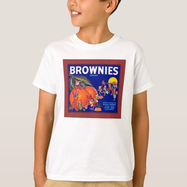 Brownies Brand California Oranges T-Shirt (Front)