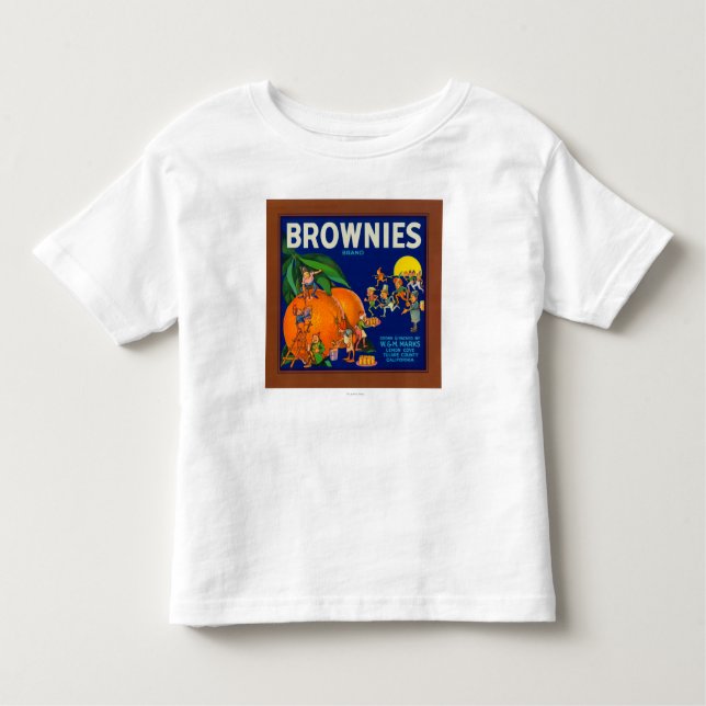 Brownies Brand Citrus Crate Label Toddler T-Shirt (Front)