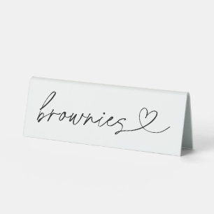 Brownies Food Label Wedding Party Acrylic Sign