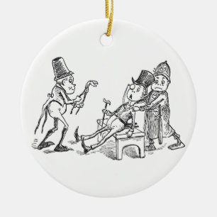 Brownies Pulling Teeth Ceramic Tree Decoration