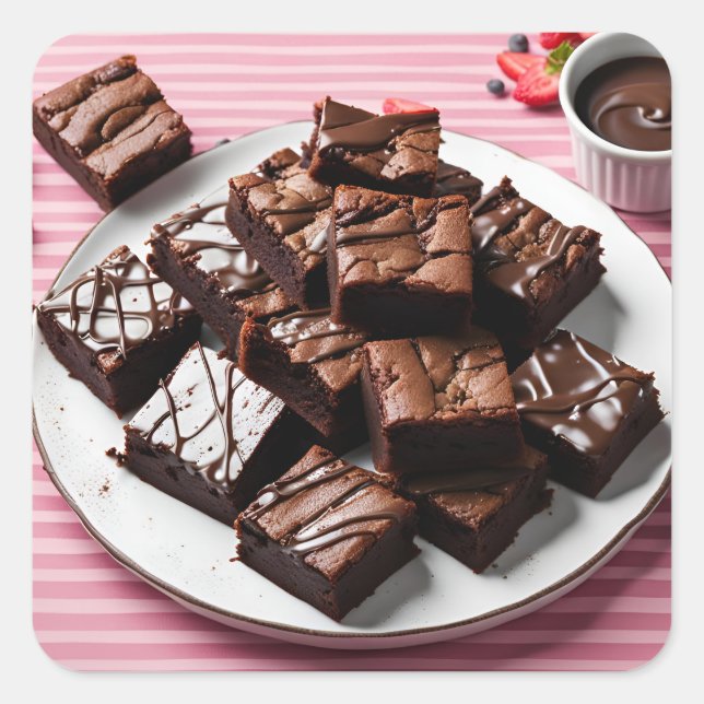Brownies Square Sticker (Front)