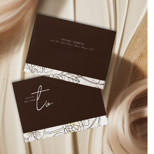 Browning On Love Wedding Envelope