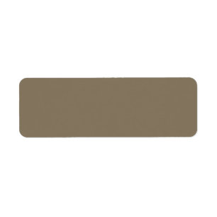 Brownish Grey (solid colour) Return Address Label