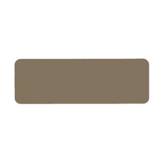  Brownish Grey (solid colour)  Return Address Label (Front)